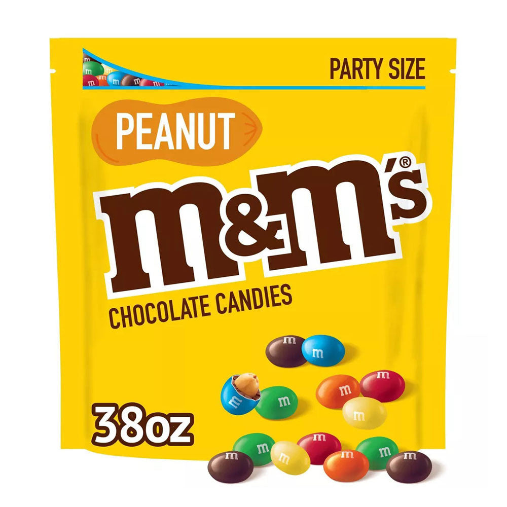M And Ms Peanuts Milk Chocolate Candy, 38 Oz